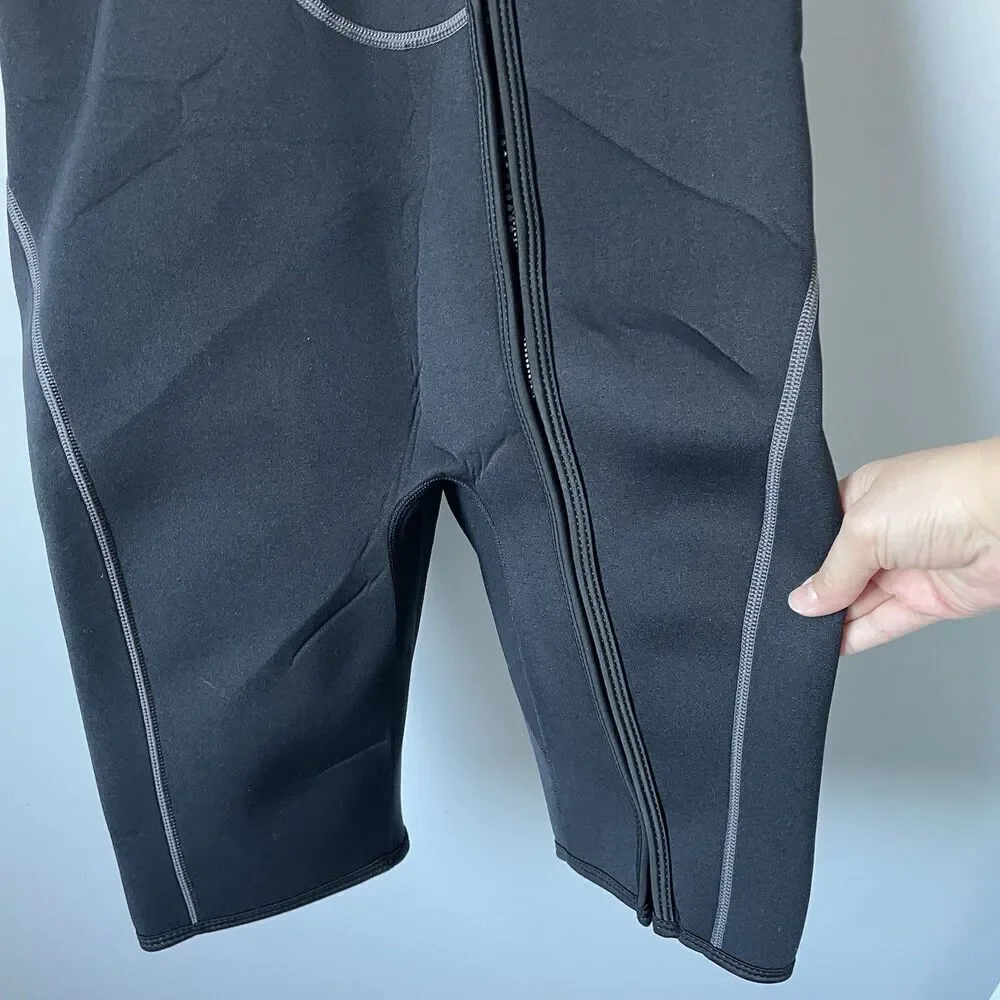 Seaskin 3mm Shorty Wetsuit Black Surfing Swimming Atheltic Unisex Size Medium